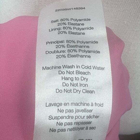 Veronica Beard Pink Salis One Piece Halter Swimsuit Size S Textured - Picture 14 of 14